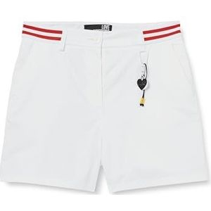 Love Moschino Casual damesshort regular fit, optisch wit, 44, wit (optical white), 44 NL