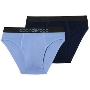 Abanderado 2 x herenslip met gesloten technologie, donkerblauw/lavendel, 48