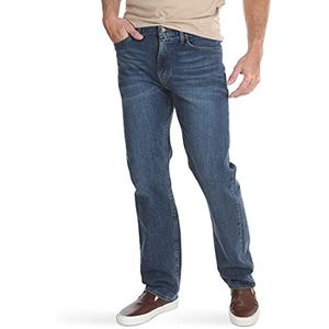 Wrangler Heren Classic Vijfzak Regular Fit Rechte Pijp Jean - blauw - S