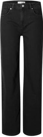 SELECTED FEMME - SLFALICE HW Wide Long - Jeans - Zwart - 5-zakkensysteem