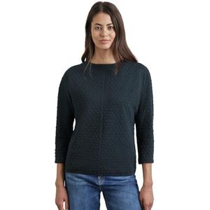 T-shirt - Effen - Katoen - Opstaande Kraag - Lange Mouw