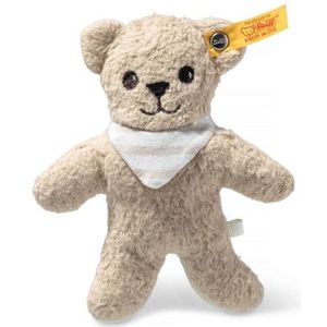 Steiff 242786 GOTS Noah Knister-teddybeer met rammelaar 12 cm, beige