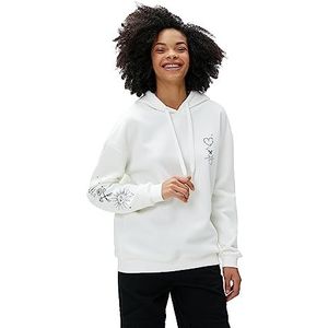 Koton Oversized hoodie met lange mouwen voor dames, ecru(010), M