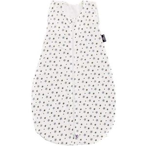 Träumeland Zomerslaapzak LIEBMICH uit Tencel, design wit met grijze sterren, maat 70 cm, meerkleurig