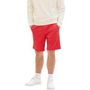 TOM TAILOR Heren 1036305 Bermuda Shorts, 31045-Soft Berry Red, 38, 31045 - Soft Berry Red, 38