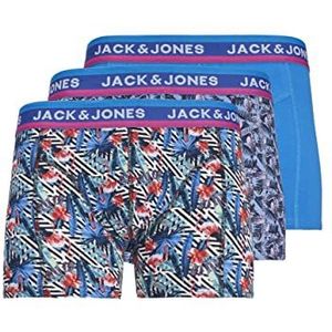 JACK & JONES Boxershorts voor heren, Blue Aster/Pack: aster Blue - Aster Blue, L