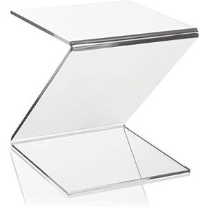 Z-staander van originele plexiglas®, bijv. als presentatiestandaard voor vazen/figuren in vitrine/etalage en tentoonstelling (15 x 15 x 21 cm)