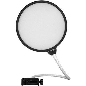 POP SHIELD USA 6"" Microfoon Studio Pop Filter met Klem - Zwart/Wit