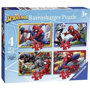 Spiderman puzzel (12+16+20+24 stukjes) voor kinderen vanaf 3 jaar