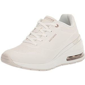 Skechers Million Air Sneakers met sleehak voor vrouwen, Wit, 36 EU