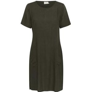 Kaffe - Kamilia Jurk - Groen - Linnen