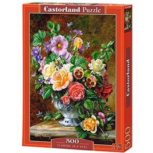 Flowers in a Vase Puzzel (500 stukjes) - Hobby puzzel 500 stukjes