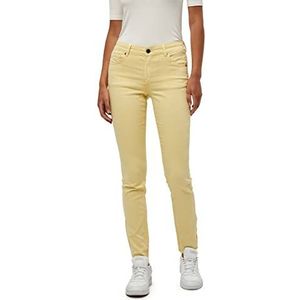 DESIRES Dames Lola Garment Dye Midwaist Pants, Raffia Yellow, 27W (Regular)