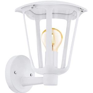 EGLO Monreale Buitenwandlamp, 1-lichts, van gegoten aluminium en kunststof, kleur: wit, fitting: E27, IP44