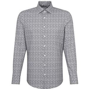 Seidensticker Heren 455530 Hemd, donkerblauw, 36