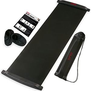 SPRI Schuifbord (71 inch L x 20 inch W) met eindstops, glijdende slofjes, mesh draagtas en oefengids voor Low Impact Balance Training (Skating, Hockey)