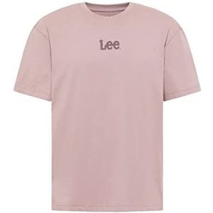 Lee Heren Logo Loose Tee Shirt, Purple Storm, Small