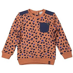 Koko Noko Jongens sweater, Camel + Navy, 0 maanden