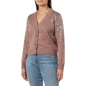 IDONY Gebreid damesvest 11019470-ID02, taupe, XS/S, taupe, XS/S