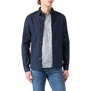 Armani Exchange Indigo Blue Denim jeanshemd voor heren.