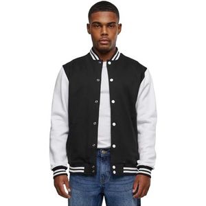 Urban Classics Sweatjack voor heren, Veelkleurig (Blk/Wht), 4XL