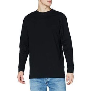 Urban Classics heren Tall Tee L/S shirt met lange mouwen, zwart (Black 7), Large (fabrikantmaat: L)