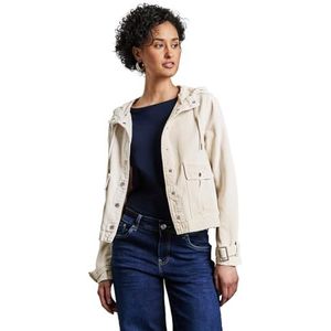 Street One Lichte jeansjas voor dames, Lichtbeige gewassen, 40