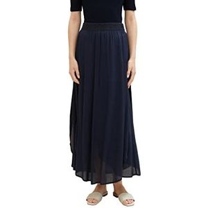 TOM TAILOR Dames 1037497 Maxi Rock, 10668-Sky Captain Blue, 32, 10668 - Sky Captain Blue, 32