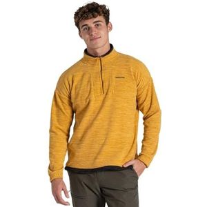 Craghoppers Esk fleece met halve rits voor heren, Warbl Geel, L