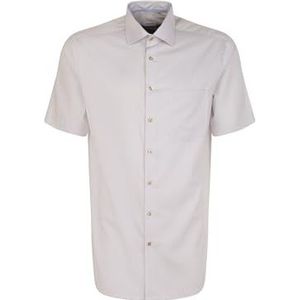 Seidensticker Zakelijk overhemd voor heren, regular fit, strijkvrij, kent-kraag, korte mouwen, 100% katoen, zand, 47