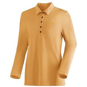 Maier Sports Long Piquee Polo W Poloshirt voor dames, onderhoudsvriendelijk shirt met lange mouwen, sportieve snit
