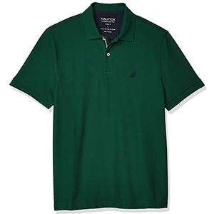 Nautica Poloshirt voor heren, klassiek poloshirt met korte mouwen, Tidal Green, M