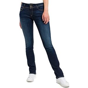 Cross Jeans Dames Loie Jeans, Deep Blue, Normaal, blauw (deep blue), 28W x 32L