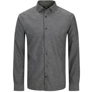 Jack & Jones - Jprblaparker - Overhemd - Zwart - Regular Fit - Lange Mouwen