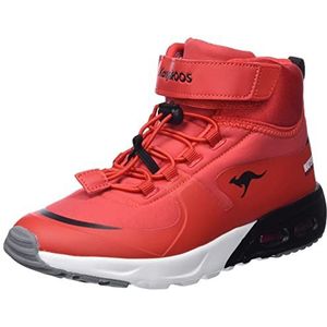 KangaROOS Unisex Kx-Hydro sneakers voor kinderen, Fiery Red Jet Black, 26 EU