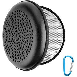 Geekria Speaker Case Cover, compatibel met Bang & Olufsen Beosound A1, Beoplay A1 Case, beschermende waterdichte huid, vervangende Bluetooth-luidsprekers reisdraagtas met sleutelhangerhaak (zwart)
