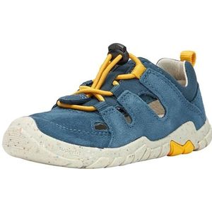Superfit Trace Sneakers voor jongens, Blauw geel 8000, 34 EU Breed