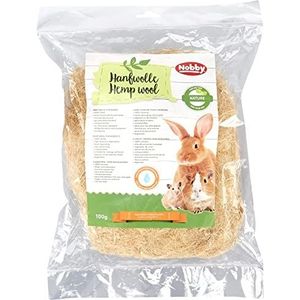 Nobby Hennepwol hamsters en kleine knaagdieren, 1 verpakking (1 x 100 g)
