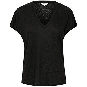 Part Two Axeline Losse pasvorm T-shirt met korte mouwen voor dames, Zwart, L