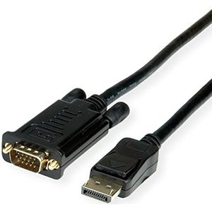 ROLINE Kabel DisplayPort-VGA, DP ST - VGA ST, zwart, 5 m