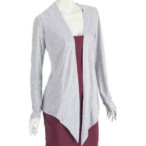 ESPRIT Viscose Cardigan 1/1 B21656 Dames Shirts/T-shirts, grijs (zilvergrijs melange)., 42