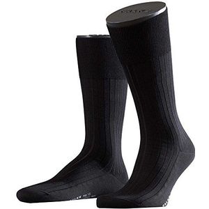 FALKE Heren Sokken No. 13 M SO Katoen eenkleurig 1 Paar, Zwart (Black 3000), 39-40