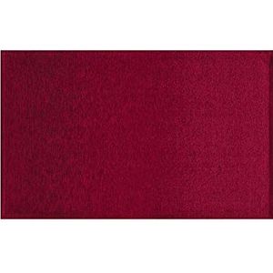 BIANCHERIAWEB Antislip velours tapijt voor slaapkamer en woonkamer, motief: Giove, rood