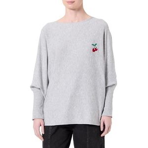 KEY LARGO Vrouwen Sweater WKN Knop Ronde, Grey Mel. (1105), XS