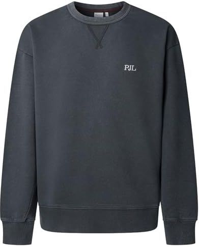 Pepe Jeans Heren GREGORY Sweatshirt, Zwart (ZWART), L, Zwart (zwart), L