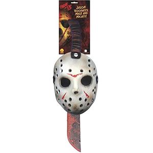 RUBIE'S Masker en machete van Jason? uit vrijdag van de 13e