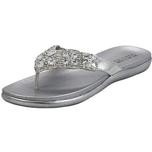 Kenneth Cole REACTION Glam-athon sandaal voor dames, ZILVER, 8.5