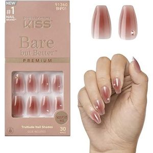 KISS - Bare-But-Better - Kunstnagels - Roze - Medium Coffin Fashion Nails