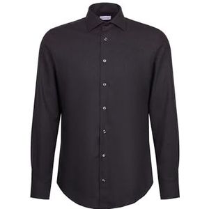 Seidensticker Heren Slim Fit Langarm Business-Hemd Shirt, Grijs, 15, Grijs, 36 NL