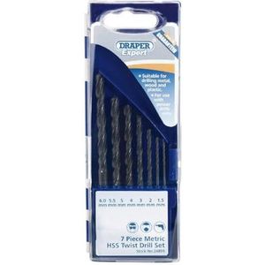 Draper 24899 Expert 7-delige metrische twist boorset.
